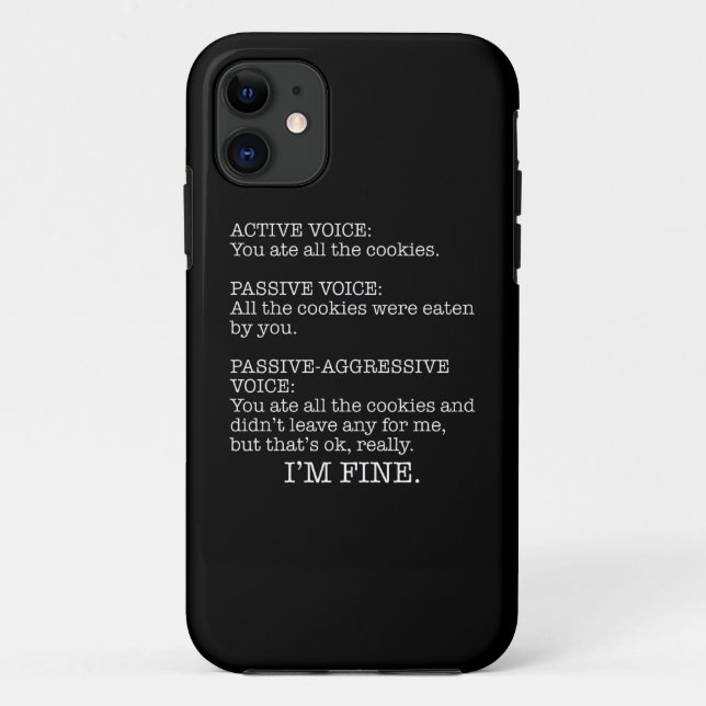 Passive Aggressive Stimmzettel Case-Mate iPhone Hülle (Rückseite)