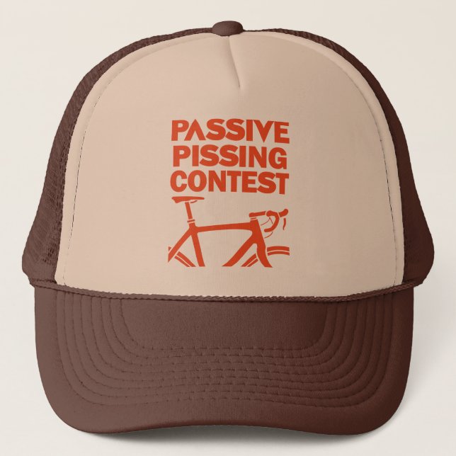 Passive Pisswettkampf Truckerkappe (Vorderseite)