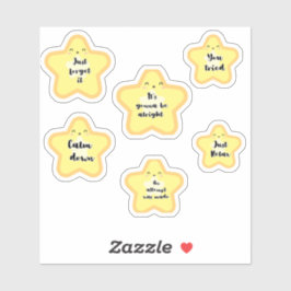 Passiver aggressiver Gold Star Aufkleber