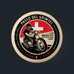 Passo Del Grimsel | Switzerland | Motorcycle Button<br><div class="desc">Passo Del Grimsel done in a vintage,  distressed style emblem. It is a famous mountain pass found along the Alps in Switzerland.</div>