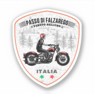 Passo di Falzarego-italienischer Gebirgspass Tri Aufkleber