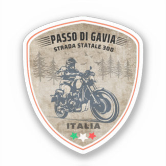 passo di gavia - gavia pass italian Alp Aufkleber