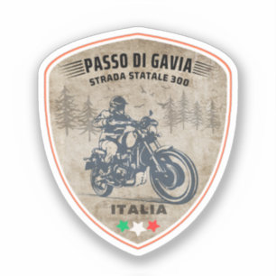 Passo di Gavia - Gavia-Pass italienische Alpen Aufkleber