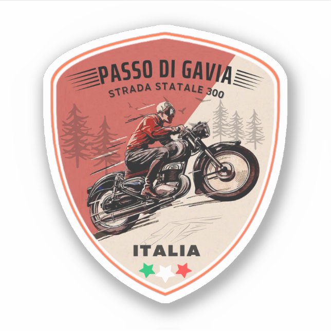 passo di giau - giau pass italiana aufkleber (Vorderseite)