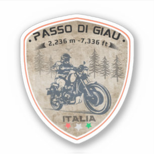 Passo di Giau - Giau-Pass Italienische Alpen Aufkleber