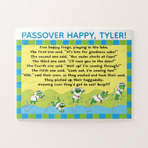 Passover 5 Hoppy Frogs Rhyme Story