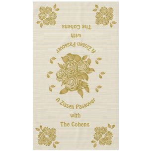 Passover 60/104" Tablette "Personalisiertes Seder" Tischdecke