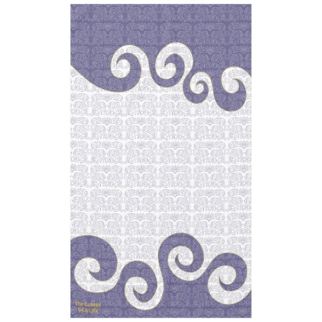 Passover 60/104 Tablettenfilm "Pessach-Parting-See Tischdecke (Vorderseite)