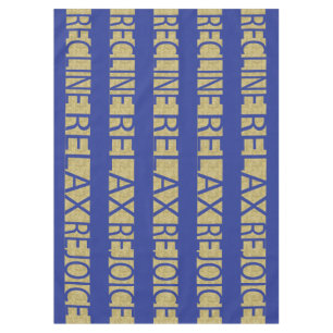 Passover 60/84" Tablecloth Passover R & R Bl/Gld Tischdecke