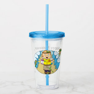 Passover Acrylic Tumbler 16 oz Boy und seine Frösc Acryltrinkbecher