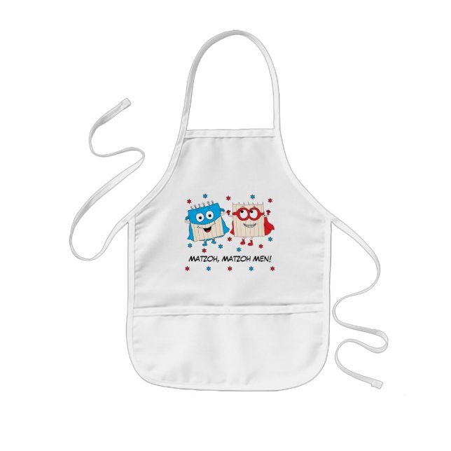 Passover Apron Kids "Matzoh, Matzoh Men!" Kinderschürze (Vorne)