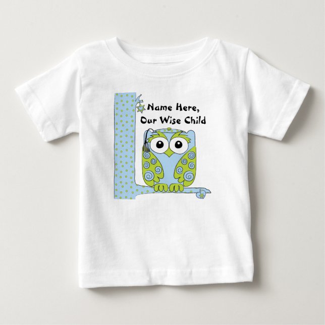 Passover Baby Blue/Green Shirt "The Wise Child" (Vorderseite)