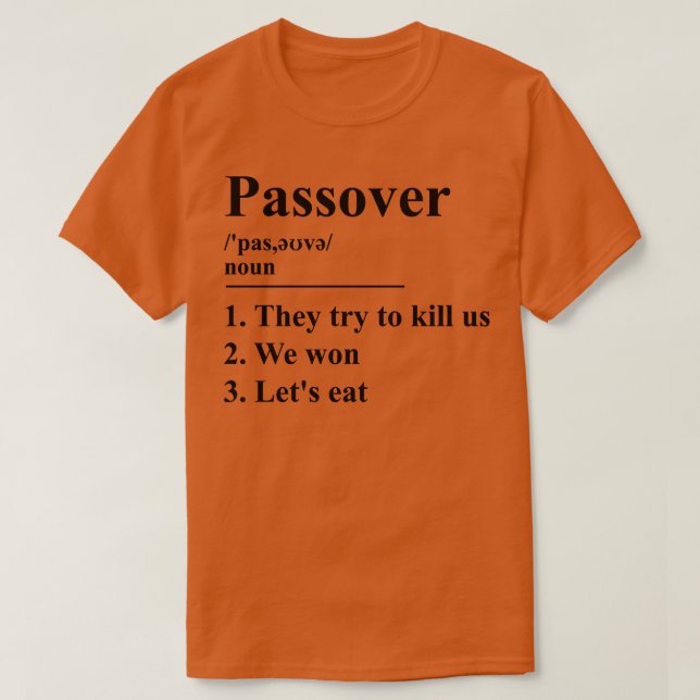 PASSOVER-Definition T-Shirt (Design vorne)