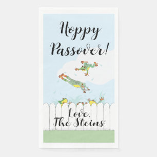 Passover Gasttuch Napkins Hoppy Passover Serviette
