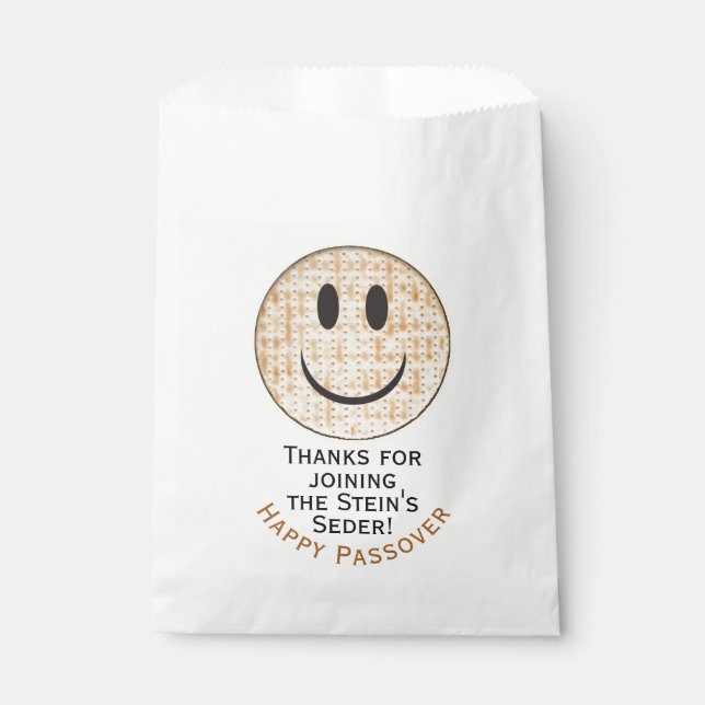 Passover Happy Matzah Goodie Favor Bag Geschenktütchen (Vorderseite)