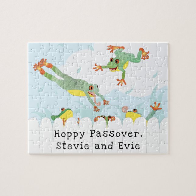Passover Hoppy Frogs Puzzle (Horizontal)