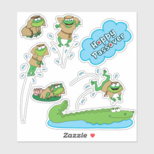 Passover Hoppy Passover Custom Shaping Stickers Aufkleber