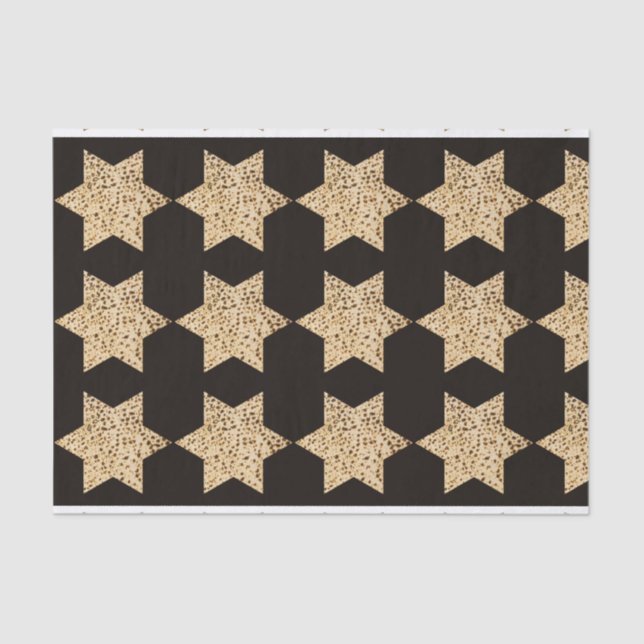 Passover Matzah Broad Star von David Seidenpapier (Vorderseite)
