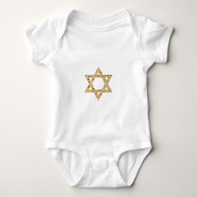 Passover Matzoh Star von David Baby Strampler (Vorderseite)