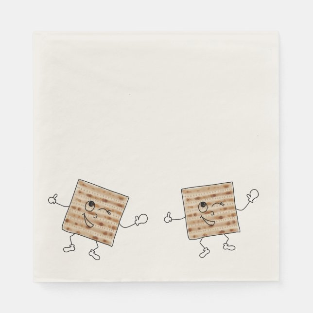 Passover Napkings | Niedlich und klassisch Matzah  Serviette (Vorderseite)