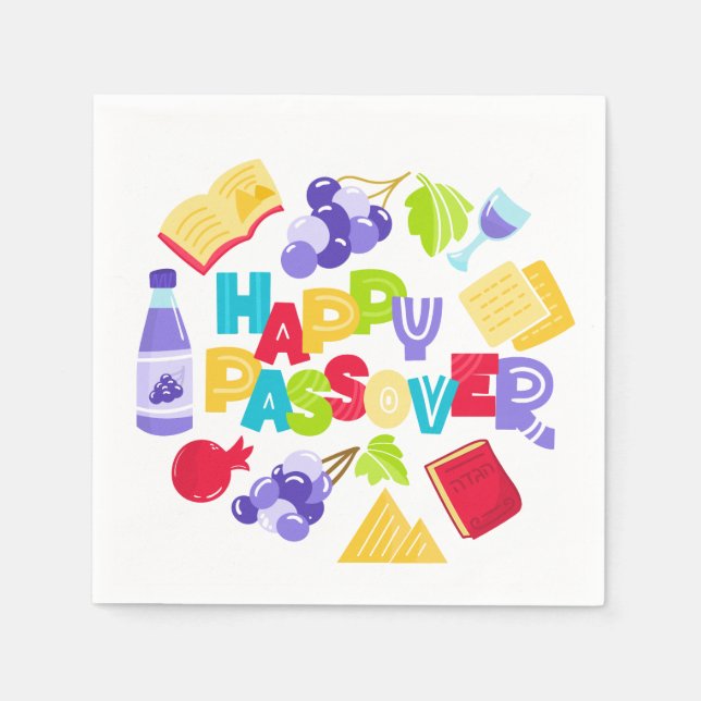 Passover Napkins Serviette (Vorderseite)