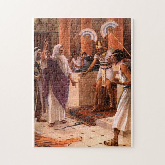 PASSOVER PESACH BIBLE PUZZZMOSE UND PHARAOH (Vertikal)