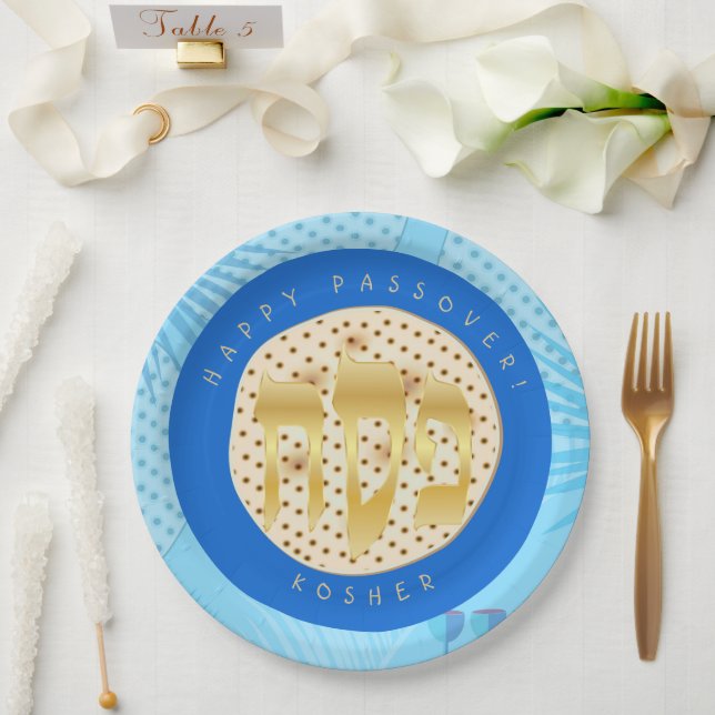 Passover Seder Kosher Pesach Matzah Pappteller (Hochzeit)