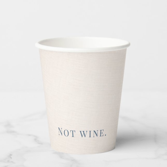 Passover Seder Modern Linen Disposable Cup  Pappbecher (Vorderseite)