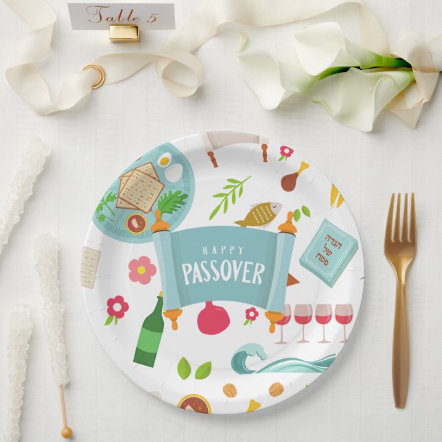 Passover Seder Paper Plate Pappteller (Hochzeit)