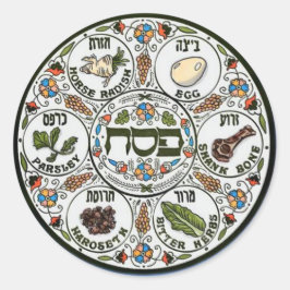 Passover Seeteller Runder Aufkleber