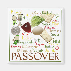 Passover-Symbole Magnet
