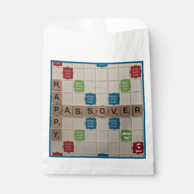 Passover "Word Search" Goodie Favor Bag Geschenktütchen (Vorderseite)