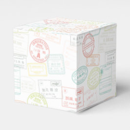 Passport-Briefmarke - Gastgeschenk-Box auf- und ab Geschenkschachtel