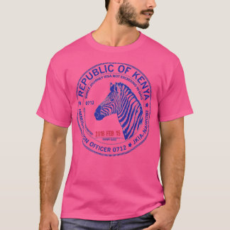 Passport-Briefmarke Kenya T-Shirt