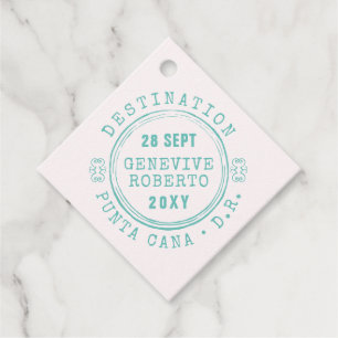 Passport Briefmarke U PICK FARBEN Thema Reise Geschenkanhänger