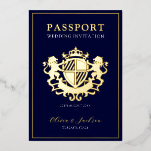 Passport moderne branché Faire-part de mariage Foi