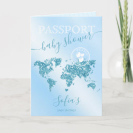 Passport Reiseboy Baby Shower Adventure beginnt Einladung