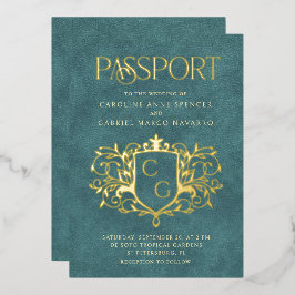 Passport Wedding Folieneinladung