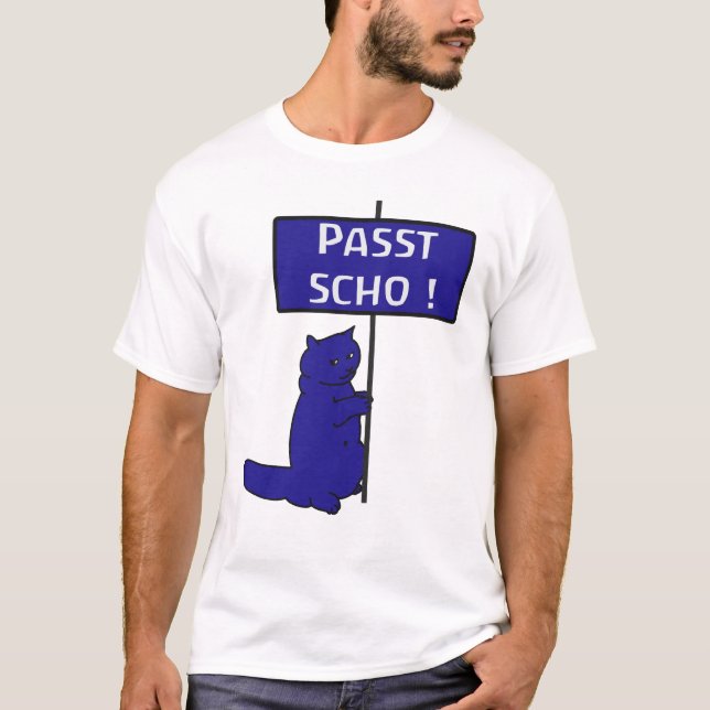 Passt scho! blau Kopie T-Shirt (Vorderseite)