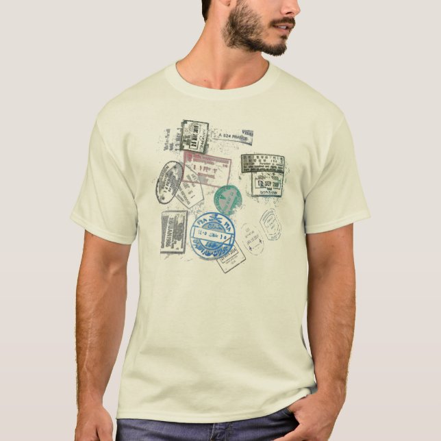Passvisumsreise-T - Shirtentwurf T-Shirt (Vorderseite)