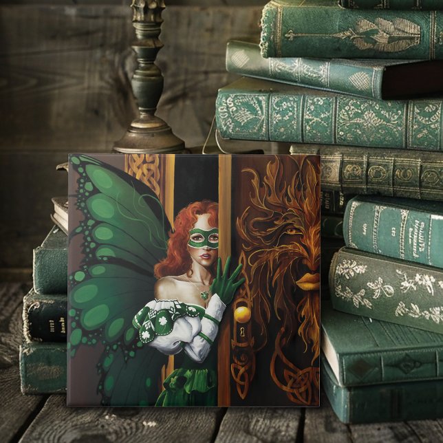 Password Fairy Green Celtic Fliese (Von Creator hochgeladen)