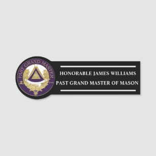 PAST GRAND MASTER NAMENSSCHILD