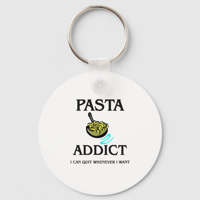 Pasta Addict Schlüsselanhänger (Vorderseite)