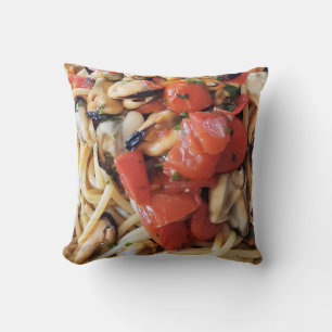 Pasta Art Throw Kissen - Italienische Küche
