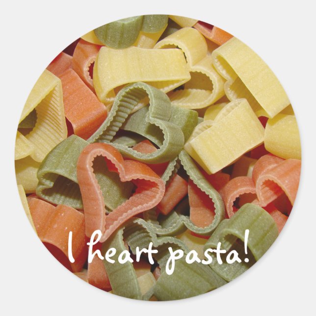 PASTA-Aufkleber Runder Aufkleber (Vorderseite)