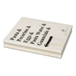 Pasta Carbonara Gummistempel