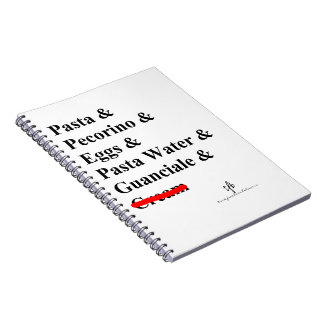 Pasta Carbonara Notizblock