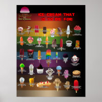 Pasta City Ice Cream Poster/Menü