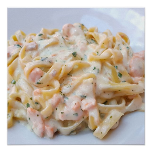 Pasta Custom Food Foto Poster (Vorderseite)