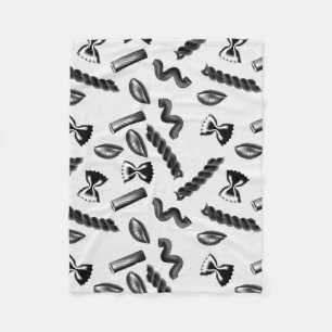 Pasta Diversity Grau Food Italien Lover Feinschmec Fleecedecke